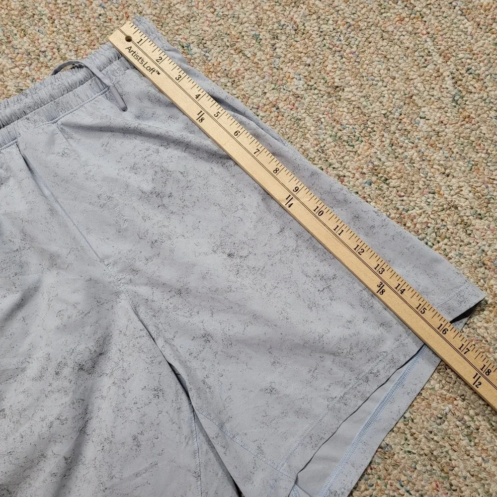 Lululemon Pace Breaker Shorts Mens Small Blue Marble Athletic Gym Running